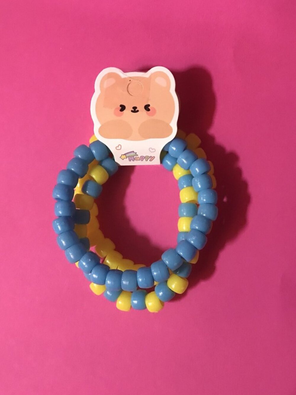 Sunny Skies - Set of 3 Handmade Beaded Bracelets - Stackable Jewelry